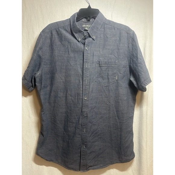Eddie Bauer Other - Eddie Bauer Men's Classic Fit Blue/Gray Button Up Shirt Button Down Collar TL